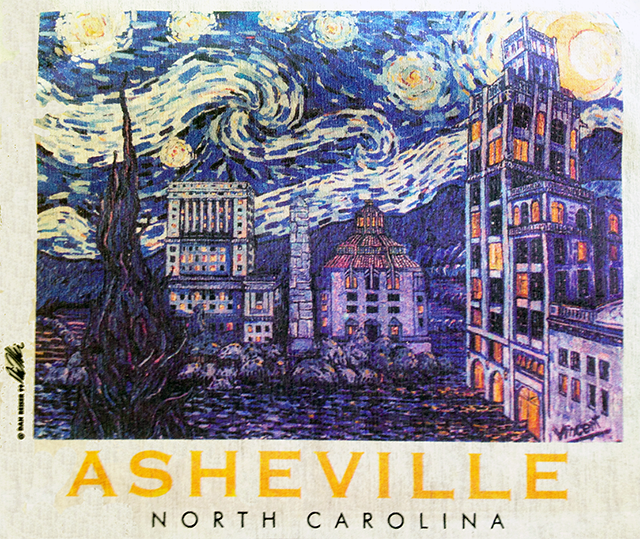 Starry Night Over Asheville by Dan Rieser
