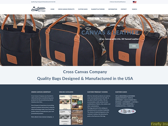 Cross Canvas Company Bags & Baggage " Manufactured in USA"